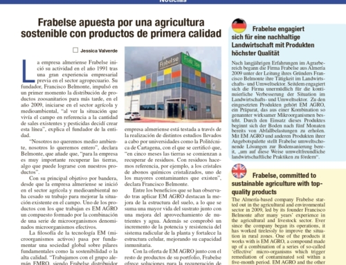 FRABELSE APUESTA POR UNA AGRICULTURA SOSTENIBLE CON PRODUCTOS DE PRIMERA CALIDAD.