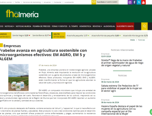 Frabelse avanza en agricultura sostenible con microorganismos efectivos: EM AGRO, EM 5 y ALGEM